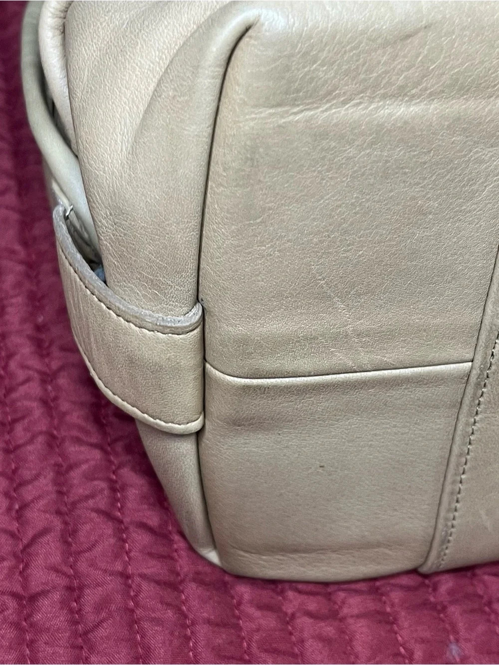 Vintage Coach Hudson Bag 9905 Leather Satchel Doctor Bag Made in USA Putty